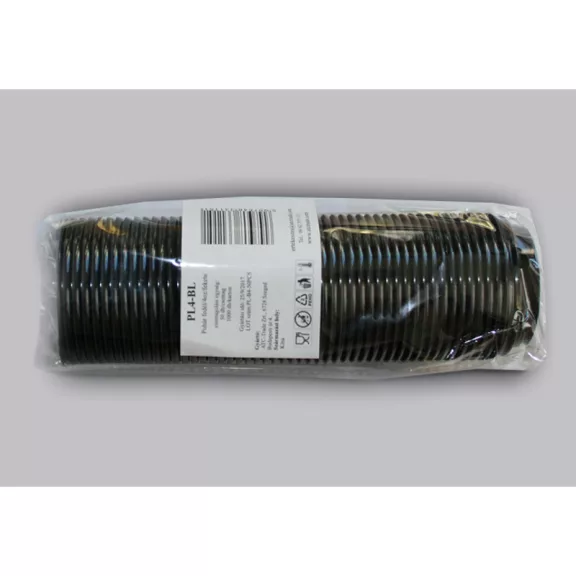 1000pcs black Plastic Lid 63mm for 100ml Cup