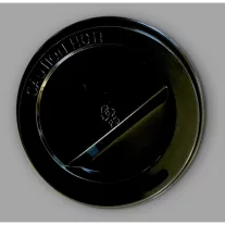 1000pcs Black Plastic Lid 73mm for 150ml Cup