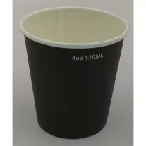 1000pcs-Black 4oz-120/100ml Paper Cup