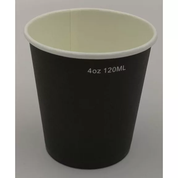 1000pcs-Black 4oz-120/100ml Paper Cup