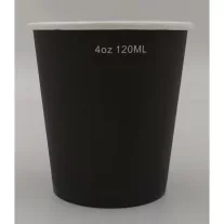 1000pcs-Black 4oz-120/100ml Paper Cup