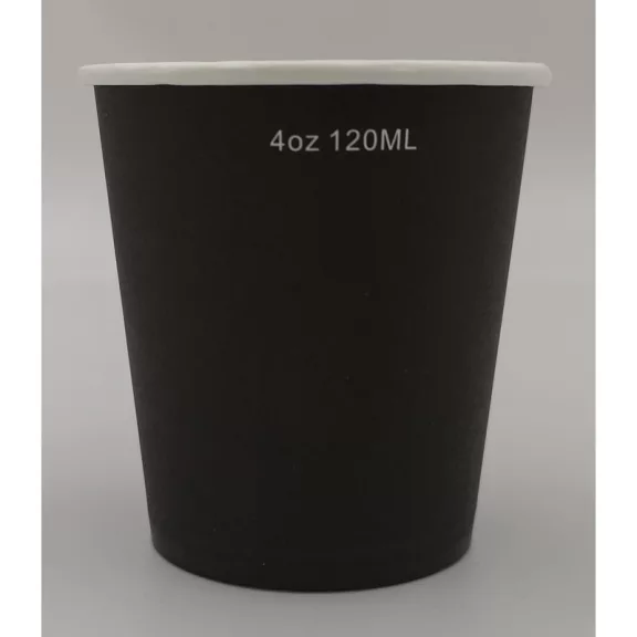 1000pcs-Black 4oz-120/100ml Paper Cup