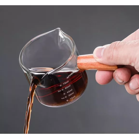AVX 3111 75ml Double Mouth Glass Measuring Cup