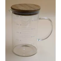 AVX BT1000ml Glass Measuring Cup  with Lid