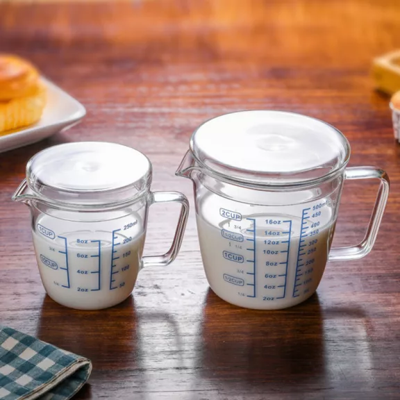 AVX MP250ml Glass Measuring Cup with Lid