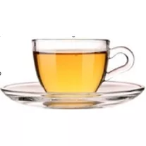 AVX Glass Coffee Cup + Saucer 90ml 6pcs