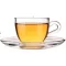 AVX Glass Coffee Cup + Saucer 90ml 6pcs
