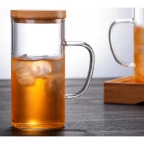 AVX-WB300 300ml Glass Cup with Lid