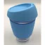 Borosilicate Glass Cup with Silicon Lid 350ml-Blue
