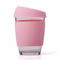 Borosilicate Glass Cup with Silicon Lid 350ml-RSZ