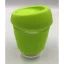 Borosilicate Glass Cup with Silicon Lid 350ml Green
