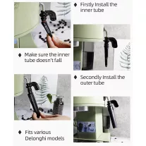 Delonghi kávégép gőzcső külső+belső