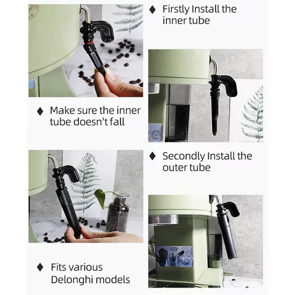 Delonghi kávégép gőzcső külső+belső