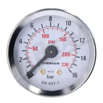 E61 Pressure Gauge 0-16 Bar M6