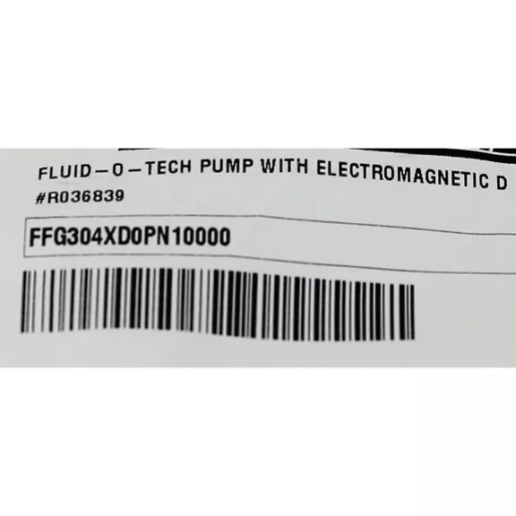 Fluid O Tech FFG304XD0PN10000 Volumetric pumpa