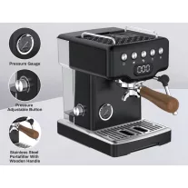 AVX EM3202-X58 58mm Snow White Black Edition Coffee Machine