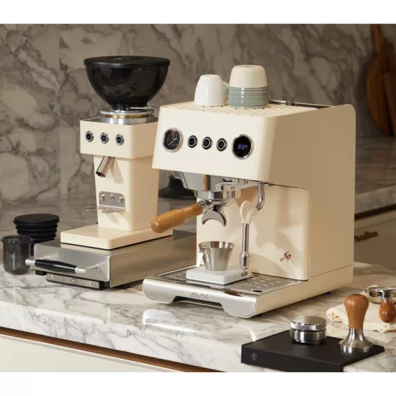 AVX Hero PRO-X Coffee Machine Adjustable with OPV White