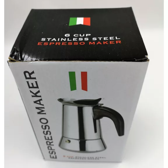 AVX Mokka 6 Stainless Steel Moka Pot