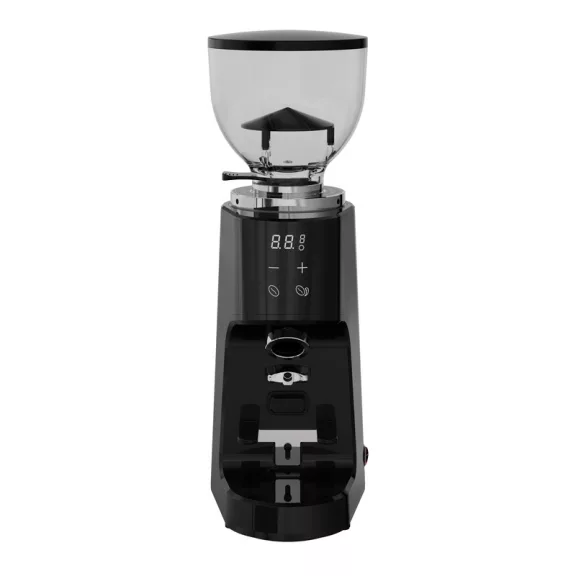 AVX CG301 64mm Titanium Coffee Grinder with pump bean container black