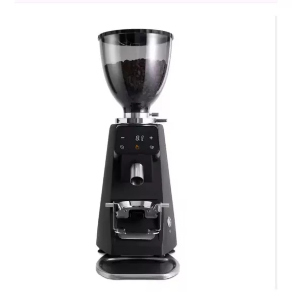 AVX CG305 64mm Titanium Coffee Grinder with pump bean container black