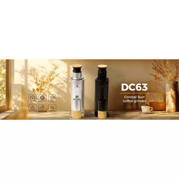 DC63 Conical Red Burrs coffee grinder Black