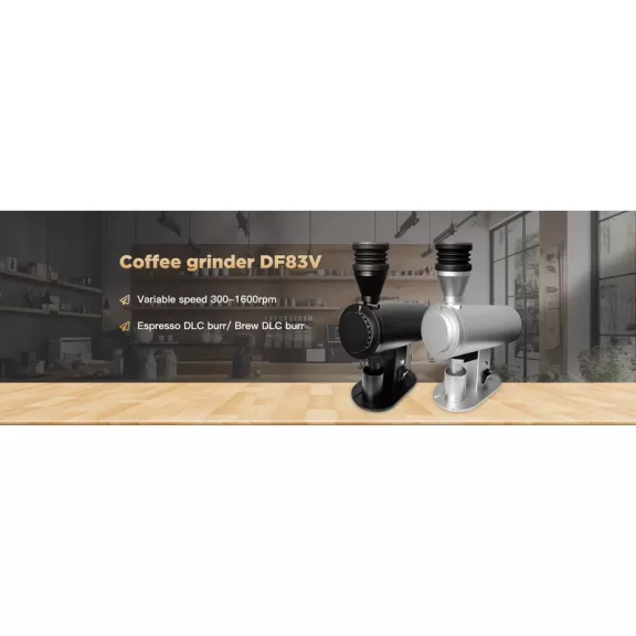 DF83V Single dose Espresso coffee grinder black