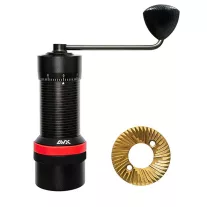 AVX HG49S hand grinder 49mm Titanium flat disc burr