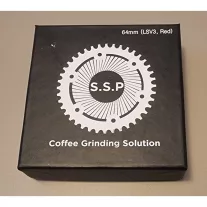 SSP 64mm Sweet Lab Espresso V3 profil Grinding Burr Red
