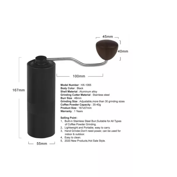 AVX 1065  Hand Grinder with a 48mm Burr
