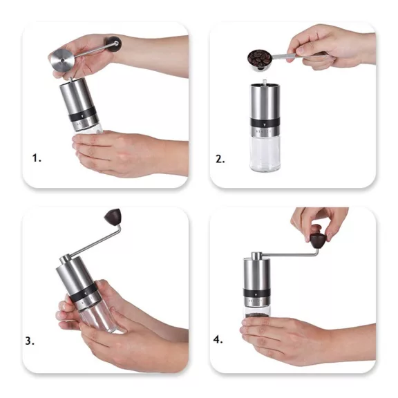 AVX 70167 Hand Grinder with 38mm-es Steel Burr