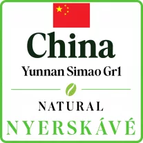 China Yunnan Simao Gr1 Washed Nyerskávé 1000 g