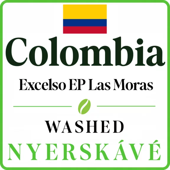 Colombia Excelso EP Las Moras washed Specialty-87p Nyers kávé 1000g Colombia Excelso EP Las Moras washed Specialty-87p Nyers kávé 1000g