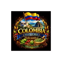 Colombia Supremo EP Huila washed Raw Coffee 1000 g