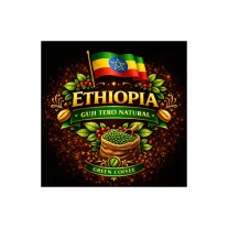   Ethiopia Organic Natural Guji Gr.1 Tero Farm Raw Coffee 250 g