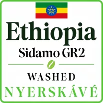 Ethiopia washed Sidamo GR2 Nyerskávé 1000 g