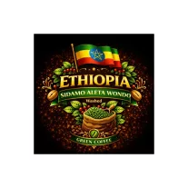 Ethiopia washed Sidamo GR2 Aleta Wondo Raw Coffee 1000 g