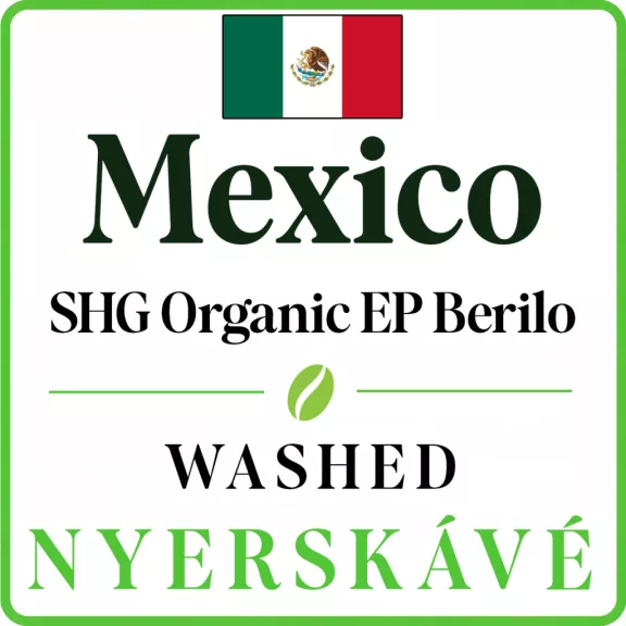Mexico SHG Organic EP Berilo Specialty-84p Raw Coffee 1000 g Mexico SHG Organic EP Berilo Specialty-84p Raw Coffee 1000 g