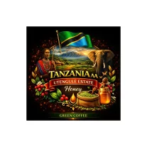   Tanzania AA Utengule Estate Honey Specialty 86p Raw Coffee 1000 g