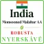 India Robusta Monsooned Mabar AA Raw Coffee 1000 g