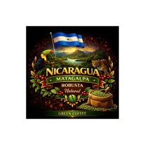 Nicaragua Natural Robusta Raw Coffee 1000 g