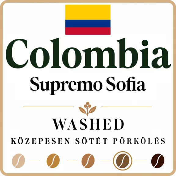 Colombia Supremo Sofia Roasted Coffee-10*1000g-KS - Pre-order! Colombia Supremo Sofia Roasted Coffee-10*1000g-KS - Pre-order!