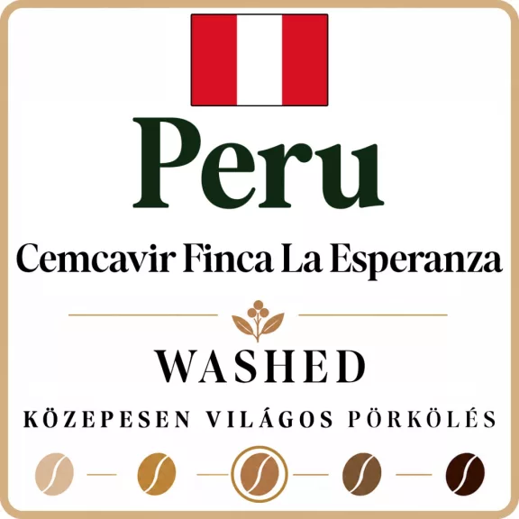 Peru Gr 1 Cemcavir Finca La Esperanza Roasted Coffee 250g-KV Peru Gr 1 Cemcavir Finca La Esperanza Roasted Coffee 250g-KV
