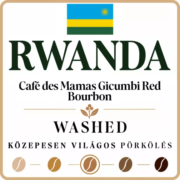 Rwanda Café des Mamas Gicumbi Red Bourbon Specialty 86p Roasted Coffee 125g-KV Rwanda Café des Mamas Gicumbi Red Bourbon Specialty 86p Roasted Coffee 125g-KV