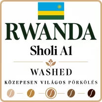 Rwanda Sholi A1 washed Specialty 87p Roasted Coffee 125g-KV