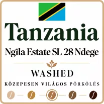   Tanzania Ngila Estate SL 28 Ndege washed Specialty 88p Pörkölt kávé 125g-KV