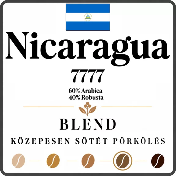 Nicaragua 7777 Limited Edition Blend Roasted Coffee 1000g-KS Nicaragua 7777 Limited Edition Blend Roasted Coffee 1000g-KS