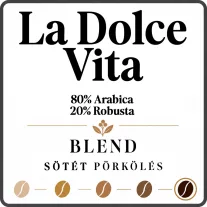   10*1000g "La Dolce Vita" 80/20-as Blend Roasted Coffee-Pre-order!
