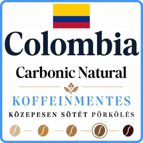 Colombia Carbonic Natural Decaffeinated Roasted Coffee 125g-KS Colombia Carbonic Natural Decaffeinated Roasted Coffee 125g-KS