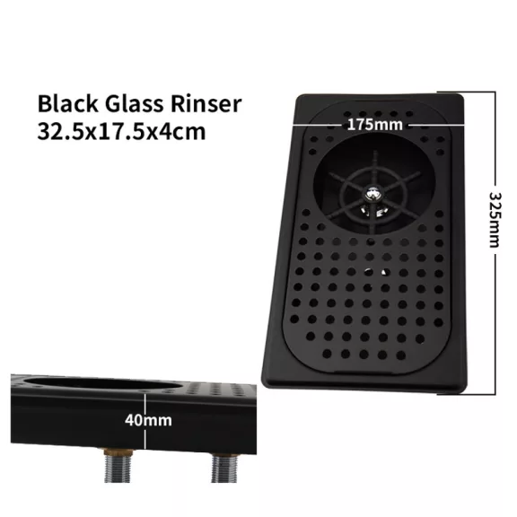 AVX 2029B Plus Rinser 340x190x140cm Black