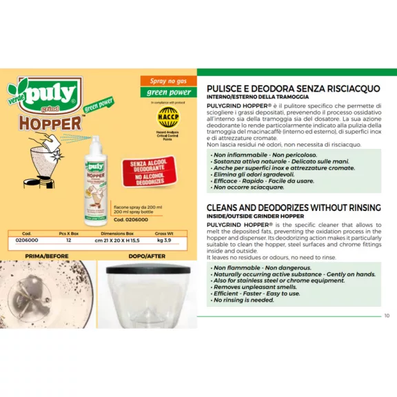 Puly Grind - Grinder Hopper Cleaner spray 200ml